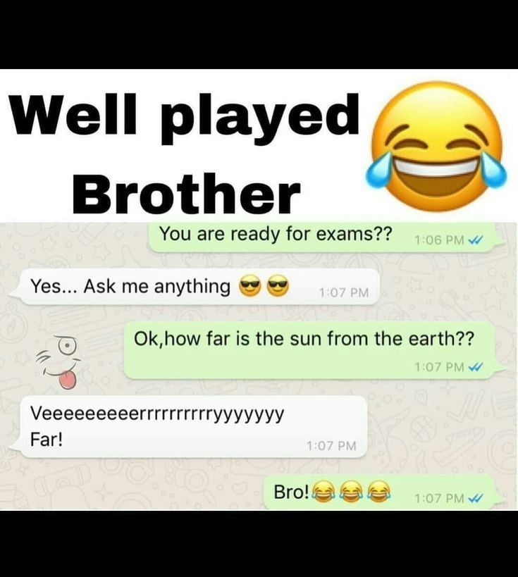 Well played brother